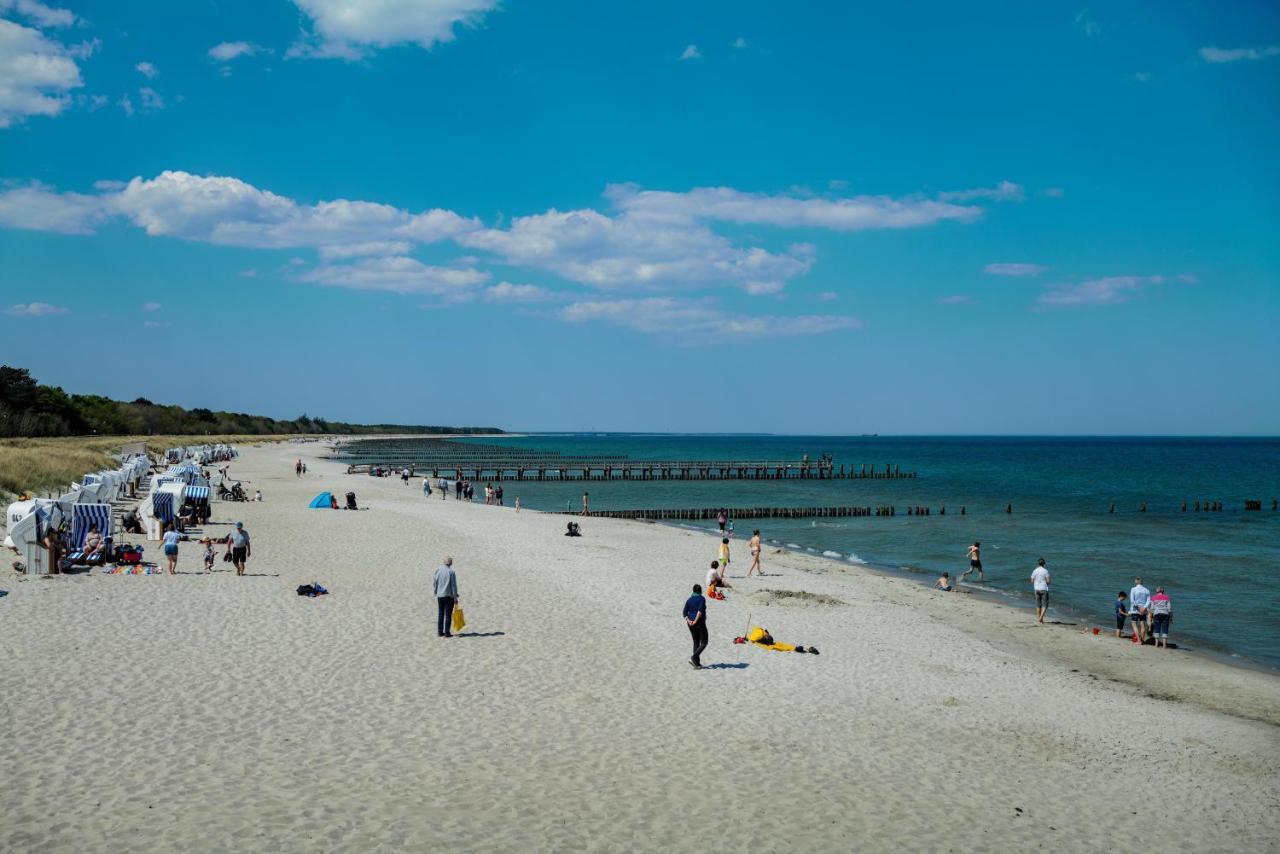 Ferienwohnungen Meerfarbig Zingst - Haustierfrei -Terrasse Mit Strandkorb Oder Balkon - E-Ladesaeule - Parkplatz - Wlan - Fahrradschuppen - Waschtrockner - Ruhig Und Zentral - Nichtraucher Zewnętrze zdjęcie